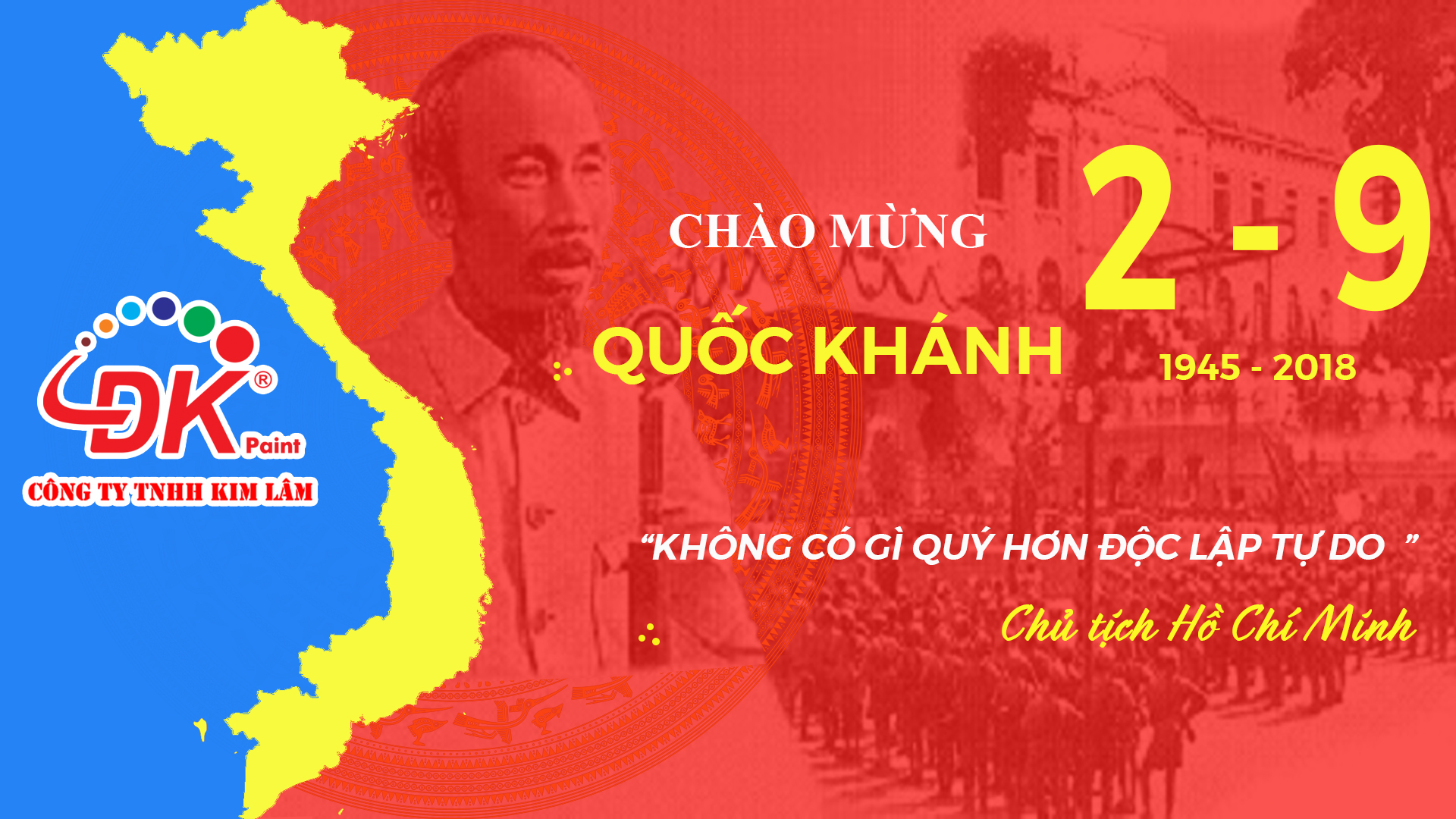 Công ty TNHH Kim Lâm chào mừng kỷ niệm Quốc khánh 2-9